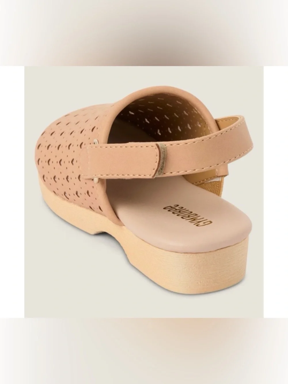 Gymboree Girls Perforated Heart Clogs